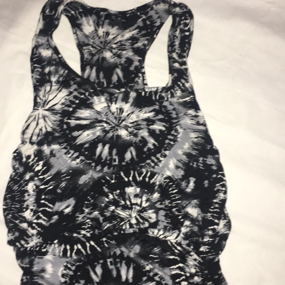 Black/White Tie Dye Maxi Dress